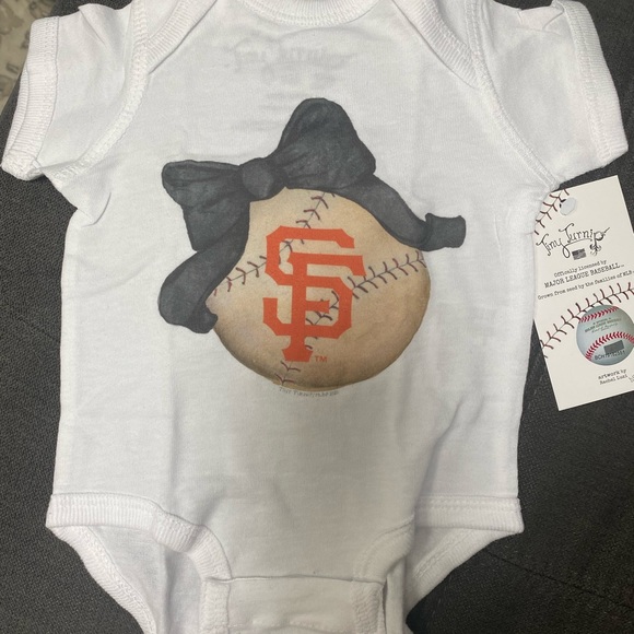 NWT TinyTurnip SF Giants onesies - Picture 3 of 4